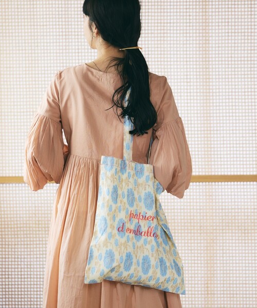 FREAK'S STORE（フリークスストア）の「ジャガードインドトート(トートバッグ)【限定展開】（トートバッグ・レディース・オフホワイト/ブルー/グリーン・ONE SIZE）」の11枚目の写真