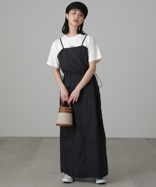 FREE'S MART（フリーズマート）の「◆ウエストドロストミリタリージャンパースカート（ワンピース・レディース・ベージュ/ブラック・FREE）」の14枚目の写真