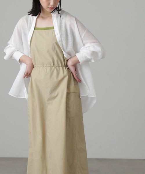 FREE'S MART（フリーズマート）の「◆ウエストドロストミリタリージャンパースカート（ワンピース・レディース・ベージュ/ブラック・FREE）」の17枚目の写真