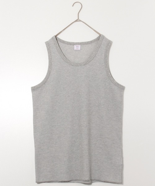 JEMORGAN（ジェーイーモーガン）の「【JEMORGAN / ジェーイーモーガン】サーマルタンクトップ（タンクトップ・メンズ・杢グレー/カーキ/ネイビー/ホワイト/ナチュラル/ブラック・L/M/XL/S）」の4枚目の写真