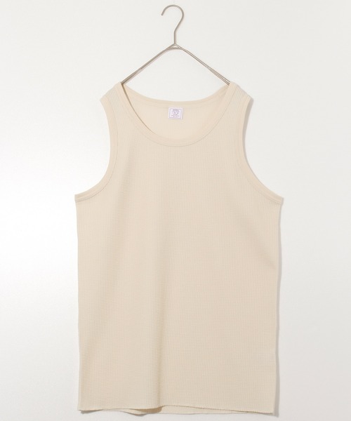 JEMORGAN（ジェーイーモーガン）の「【JEMORGAN / ジェーイーモーガン】サーマルタンクトップ（タンクトップ・メンズ・杢グレー/カーキ/ネイビー/ホワイト/ナチュラル/ブラック・L/M/XL/S）」の5枚目の写真