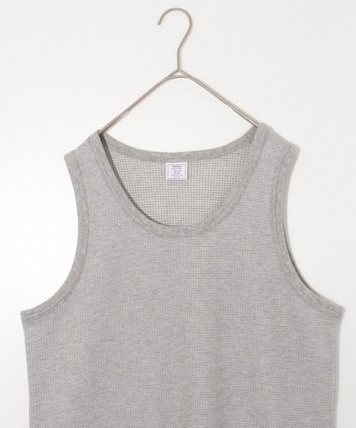 JEMORGAN（ジェーイーモーガン）の「【JEMORGAN / ジェーイーモーガン】サーマルタンクトップ（タンクトップ・メンズ・杢グレー/カーキ/ネイビー/ホワイト/ナチュラル/ブラック・L/M/XL/S）」の8枚目の写真