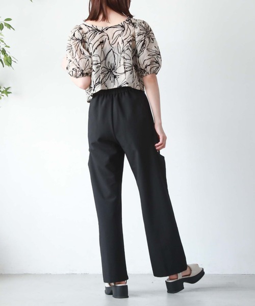 archives（アルシーヴ）の「フロントＺＩＰフロッキータックブラウス（シャツ/ブラウス・レディース・ブラック/ベージュ/オフホワイト・MEDIUM）」の16枚目の写真