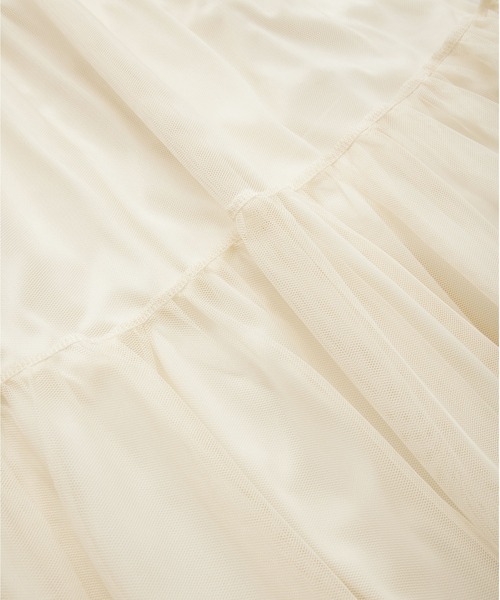 Anss.me（アンスミー）の「【Anss.me】チュールロングティアードスカート（スカート・レディース・アイボリー/ブラック/ライトグレー・FREE）」の12枚目の写真