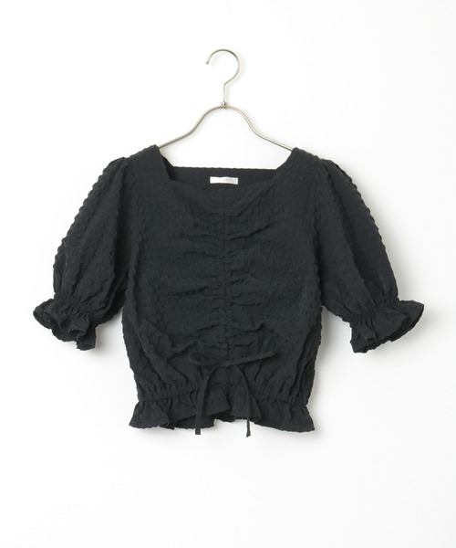 Honeys（ハニーズ）の「ドロストブラウス（シャツ/ブラウス・レディース・ブラック/ホワイト/ピンク・L/M/S）」の13枚目の写真