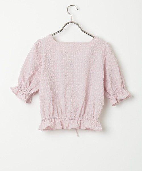 Honeys（ハニーズ）の「ドロストブラウス（シャツ/ブラウス・レディース・ブラック/ホワイト/ピンク・L/M/S）」の15枚目の写真