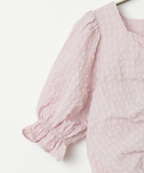 Honeys（ハニーズ）の「ドロストブラウス（シャツ/ブラウス・レディース・ブラック/ホワイト/ピンク・L/M/S）」の14枚目の写真