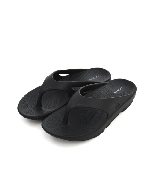 Re:EDIT（リエディ）の「[大きいサイズ有][ユニセックス]クッションフリップトングサンダル（サンダル・レディース・アイボリー/ブラック・S～Ｍ/L～LL/M～Ｌ/LL～3L）」の16枚目の写真