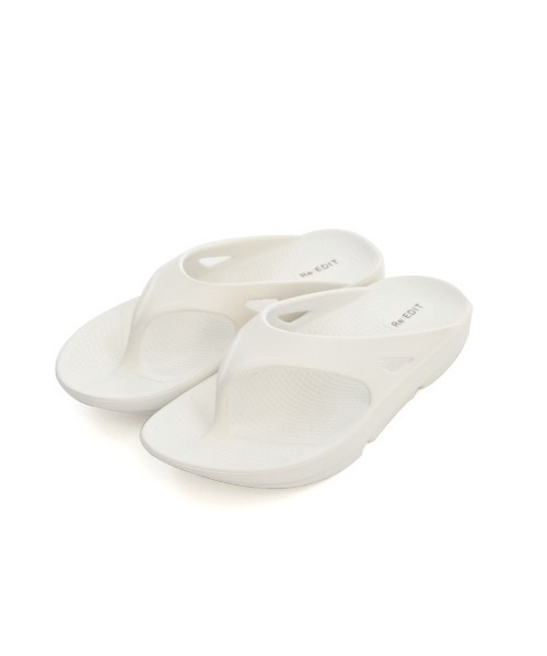 Re:EDIT（リエディ）の「[大きいサイズ有][ユニセックス]クッションフリップトングサンダル（サンダル・レディース・アイボリー/ブラック・S～Ｍ/L～LL/M～Ｌ/LL～3L）」の17枚目の写真