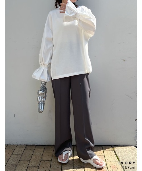 Re:EDIT（リエディ）の「[大きいサイズ有][ユニセックス]クッションフリップトングサンダル（サンダル・レディース・アイボリー/ブラック・S～Ｍ/L～LL/M～Ｌ/LL～3L）」の9枚目の写真