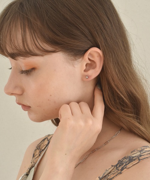 LHME（エルエイチエムイー）の「【WEB限定】”MELLOW”パールキャッチピアス/ボール/サージカルステンレス（金属アレルギー対応）【LHME / エルエイチエムイー】（ピアス（両耳用）・レディース・シルバー/ゴールド・ONE SIZE）」の22枚目の写真