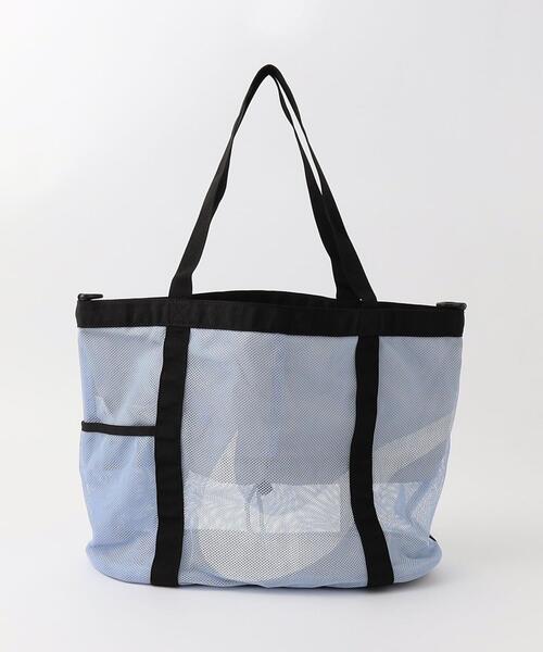 NIKE(ナイキ)の「【WEB限定】<NIKE> SWIM メッシュ 2WAYトートバッグ(トートバッグ・メンズ・ブラック/ライトブルー・FREE)」の2枚目の写真