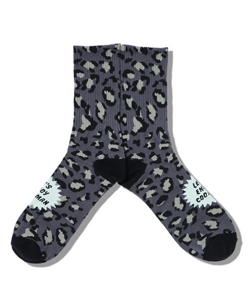 COOKMAN（クックマン）の「Cookman クックマン ソックス Rib Crew Socks ソックス（ソックス/靴下・メンズ・ホワイト/アニマル/ドット/ブラック・FREE）」の2枚目の写真