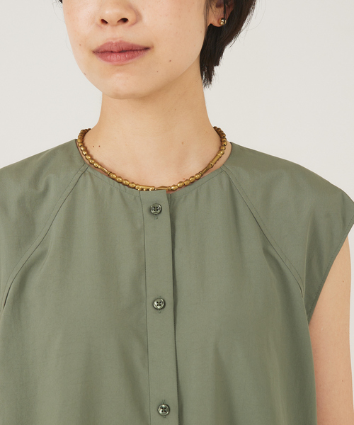 qualite（カリテ）の「ソフトタフタティアードワンピース（ワンピース・レディース・チャコールグレー/カーキ・フリー）」の10枚目の写真