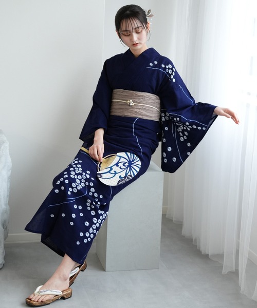 utatane（ウタタネ）の「京鹿の子絞り浴衣3点セット utatane