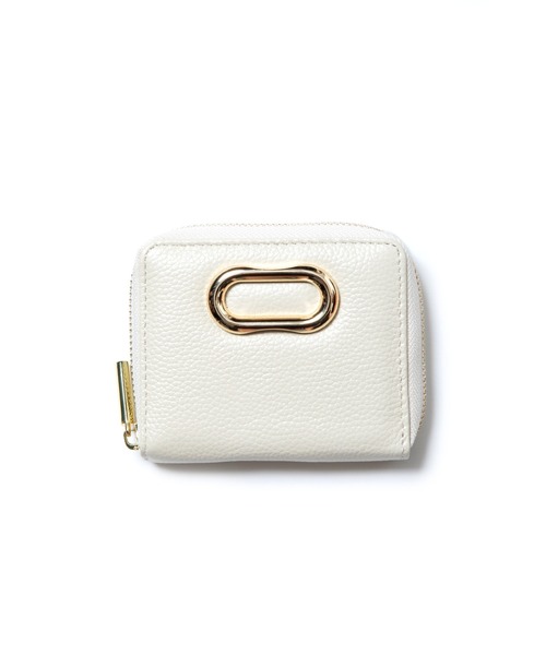 【セール】BEAURE ヴュレ カウレザーメタルパーツ 二つ折り ジップ ウォレット（財布）｜Beau're（ヴュレ）