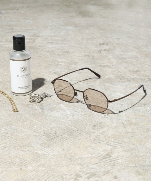 ROOPTOKYO（ループトウキョウ）の「【70%OFF】【ケース付】【ユニセックスアイテム】メタルラウンドフレーム サングラス（サングラス・メンズ・ブラウン/グレー/ブラウン系その他2/ブラウン系その他3/ブラウン系その他4/チャコール/ブラック系その他/ブラウン系その他/ゴールド系その他/クリア・FREE）」の6枚目の写真