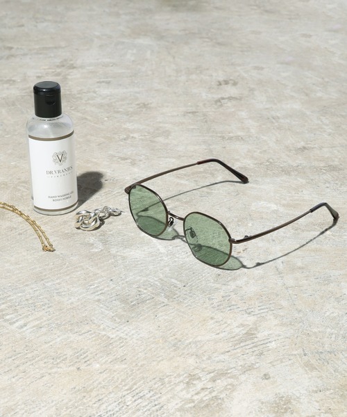 ROOPTOKYO（ループトウキョウ）の「【70%OFF】【ケース付】【ユニセックスアイテム】メタルラウンドフレーム サングラス（サングラス・メンズ・ブラウン/グレー/ブラウン系その他2/ブラウン系その他3/ブラウン系その他4/チャコール/ブラック系その他/ブラウン系その他/ゴールド系その他/クリア・FREE）」の7枚目の写真