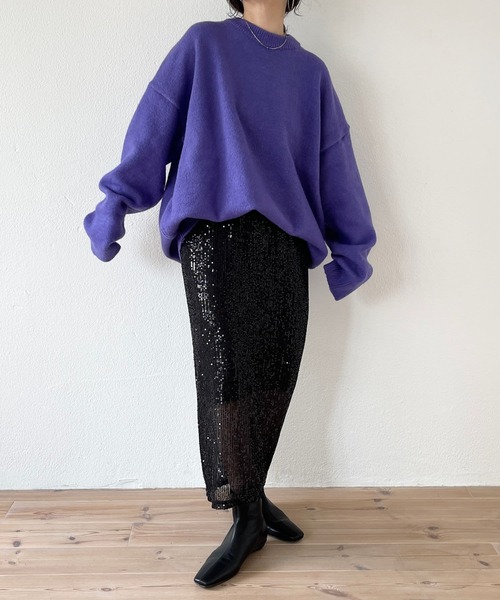 wee9s（ウィークス）の「"GIRAGIRA" disco skirt / ギラギラスパンコールディスコスカート（スカート・レディース・ブラック/シルバー/ゴールド・FREE）」の8枚目の写真