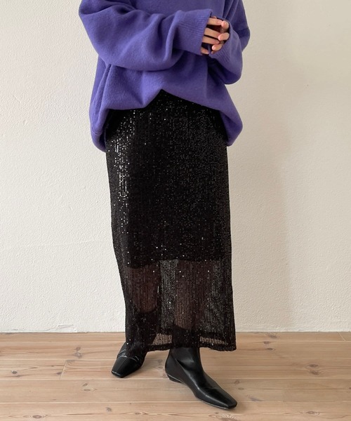 wee9s（ウィークス）の「"GIRAGIRA" disco skirt / ギラギラスパンコールディスコスカート（スカート・レディース・ブラック/シルバー/ゴールド・FREE）」の17枚目の写真