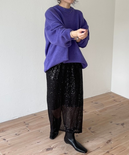 wee9s（ウィークス）の「"GIRAGIRA" disco skirt / ギラギラスパンコールディスコスカート（スカート・レディース・ブラック/シルバー/ゴールド・FREE）」の21枚目の写真