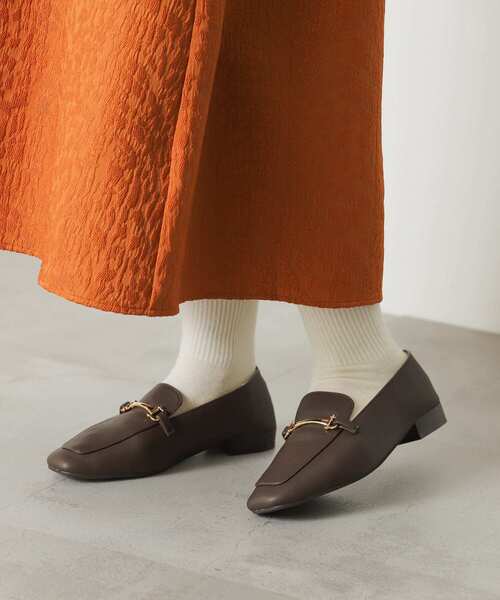 SENSE OF PLACE by URBAN RESEARCH(センスオブプレイスバイアーバンリサーチ)の「フェイクレザービットローファー(ローファー・レディース・ブラウン/ブラック/アイボリー・MEDIUM/LARGE/X-LARGE/SMALL)」の14枚目の写真