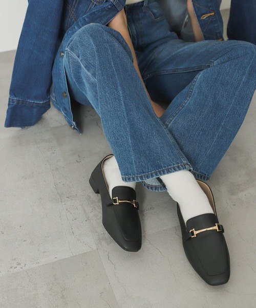 SENSE OF PLACE by URBAN RESEARCH(センスオブプレイスバイアーバンリサーチ)の「フェイクレザービットローファー(ローファー・レディース・ブラウン/ブラック/アイボリー・MEDIUM/LARGE/X-LARGE/SMALL)」の15枚目の写真