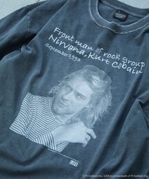 LIFE | LIFE/ライフ 別注 Kurt Cobain コラボフォト L/S Tシャツ/ロングスリーブ(Tシャツ/カットソー)