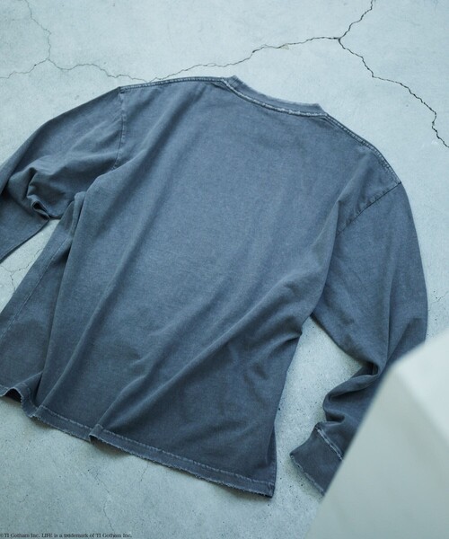 LIFE（ライフ）の「LIFE/ライフ 別注 Kurt Cobain コラボフォト L/S Tシャツ/ロングスリーブ（Tシャツ/カットソー・メンズ・チャコールグレー/オフホワイト・MEDIUM/LARGE）」の15枚目の写真