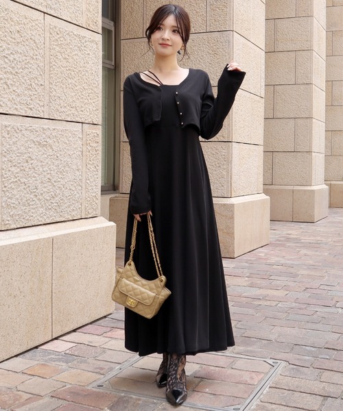 セール】ベロアテレコカーデSETキャミワンピース（ワンピース）｜ROYAL