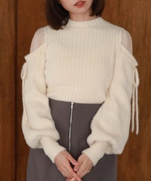 archives | ショルダーシアーリブフェザーニット(ニット/セーター)