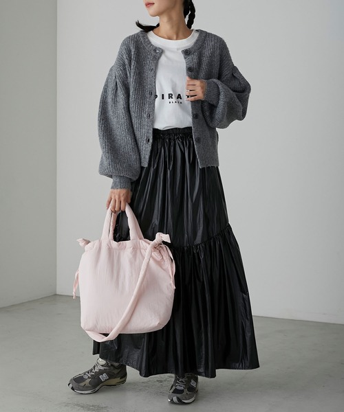 forksy.(フォルクシー)の「【forksy.】ナイロンパフィーショルダーバッグ(ショルダーバッグ・レディース・オフホワイト/ブラック/ブルー/ピンク・FREE)」の7枚目の写真