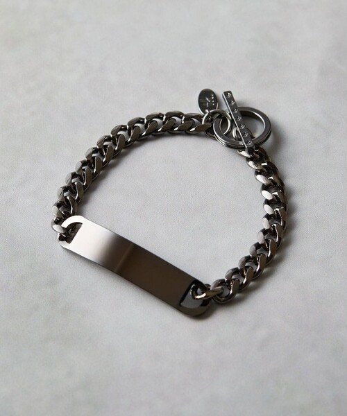 tk.TAKEO KIKUCHI(ティーケータケオキクチ)の「◆アソートチェーンブレスレット(ブレスレット・メンズ・シルバー/シルバー系1/ブラック系1/ブラック/シルバー系/ブラック系・00)」の3枚目の写真