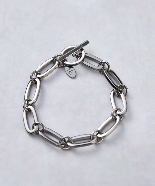 tk.TAKEO KIKUCHI(ティーケータケオキクチ)の「◆アソートチェーンブレスレット(ブレスレット・メンズ・シルバー/シルバー系1/ブラック系1/ブラック/シルバー系/ブラック系・00)」の1枚目の写真