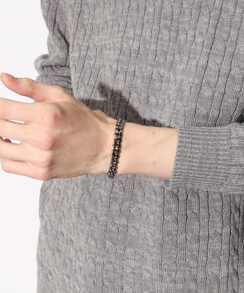 tk.TAKEO KIKUCHI(ティーケータケオキクチ)の「◆アソートチェーンブレスレット(ブレスレット・メンズ・シルバー/シルバー系1/ブラック系1/ブラック/シルバー系/ブラック系・00)」の16枚目の写真
