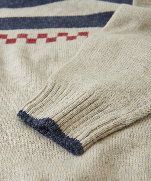 CUBE SUGAR（キューブシュガー）の「アンティークニット星条旗プルオーバー（ニット/セーター・レディース・ネイビー/ナチュラル・M）」の14枚目の写真