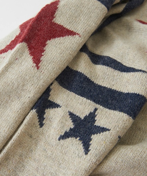 CUBE SUGAR（キューブシュガー）の「アンティークニット星条旗プルオーバー（ニット/セーター・レディース・ネイビー/ナチュラル・M）」の15枚目の写真