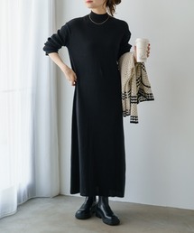 PUAL CE CIN | ワッフルニットハイネックワンピース(ワンピース)