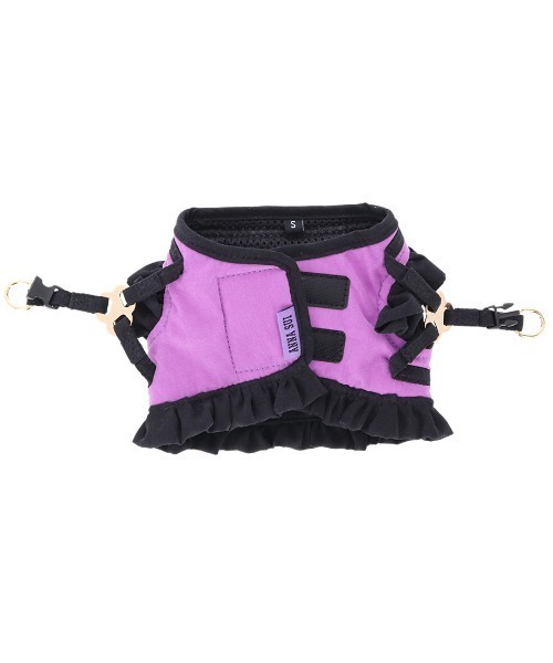 ANNA SUI/バタフライ刺繍フリルハーネスS（リード/ハーネス/首輪