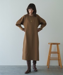 russet | 【8/23予約スタート】《qurumu》カットソーワンピース(KS-262)(ワンピース)