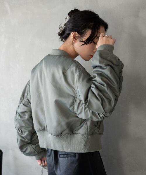 WEGO（ウィゴー）の「WEGO/ショートMA-1（MA-1・レディース・ブラック/カーキ・FREE）」の13枚目の写真