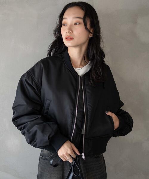 WEGO（ウィゴー）の「WEGO/ショートMA-1（MA-1・レディース・ブラック/カーキ・FREE）」の16枚目の写真