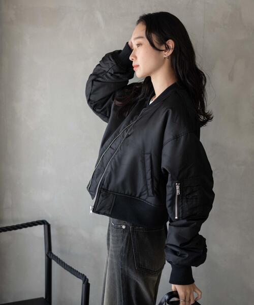 WEGO（ウィゴー）の「WEGO/ショートMA-1（MA-1・レディース・ブラック/カーキ・FREE）」の17枚目の写真