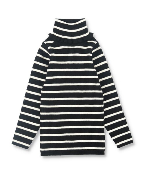 BRANSHES（ブランシェス）の「綿ナイロンリブニット（ニット/セーター・キッズ・ブラック/その他/キャメル/アイボリー・130/100/140/120/110/150）」の4枚目の写真