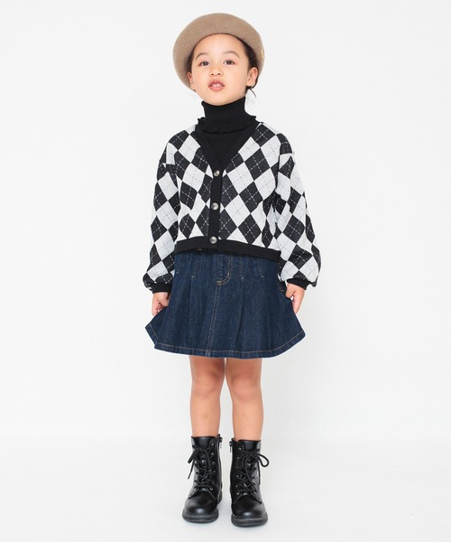 BRANSHES（ブランシェス）の「綿ナイロンリブニット（ニット/セーター・キッズ・ブラック/その他/キャメル/アイボリー・130/100/140/120/110/150）」の7枚目の写真