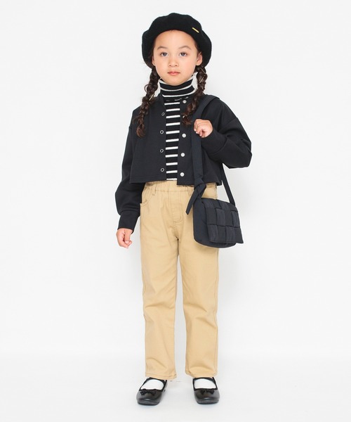 BRANSHES（ブランシェス）の「綿ナイロンリブニット（ニット/セーター・キッズ・ブラック/その他/キャメル/アイボリー・130/100/140/120/110/150）」の9枚目の写真