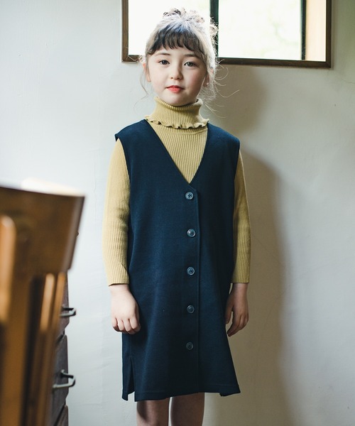 BRANSHES（ブランシェス）の「綿ナイロンリブニット（ニット/セーター・キッズ・ブラック/その他/キャメル/アイボリー・130/100/140/120/110/150）」の11枚目の写真