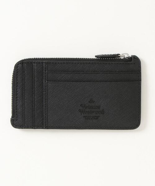 Vivienne Westwood（ヴィヴィアンウエストウッド）の「51050051-L001N-LASAFFIANO ZIP CARD HOLDER（カードケース・レディース・ブラック・FREE）」の2枚目の写真