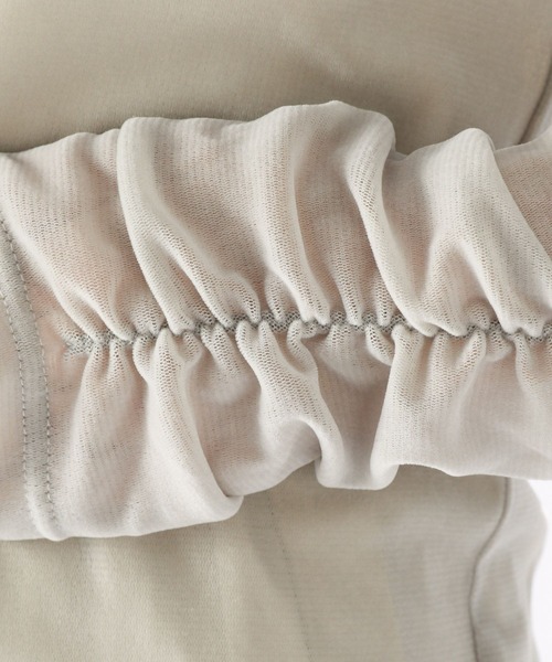 niko and...(ニコアンド)の「ベロアメッシュシャーリングTシャツ(Tシャツ/カットソー・レディース・グレー/ライトブルー/アイボリー・FREE)」の15枚目の写真