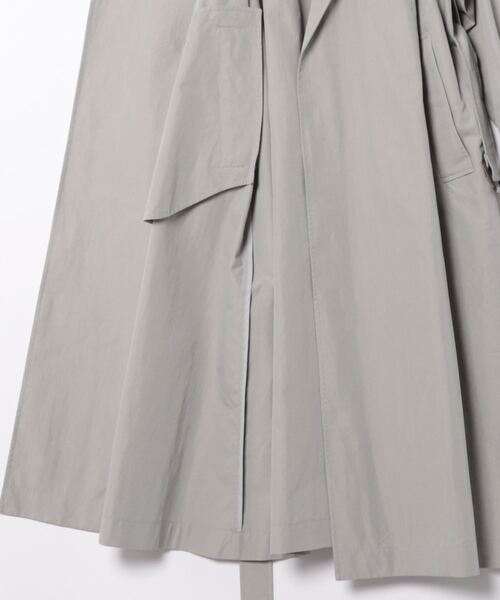 Doux archives（ドゥアルシーヴ）の「フーディーロングトレンチコート（トレンチコート・レディース・キャメル/ブルーグレー/ブラック・FREE）」の5枚目の写真